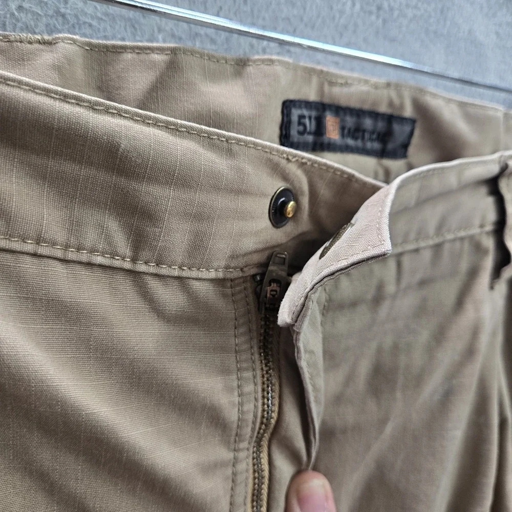 5.11 Tactical Men Pants 38X32 Khaki Cargo 74273 Taclite Pro Ripstop READ